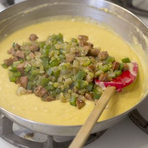 Sausage veggies added 500