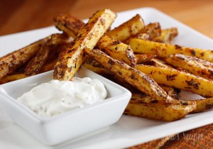 frit assaisonné au four 