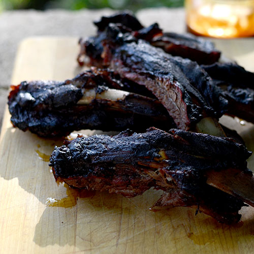 Smoked Beef Ribs #BBQ #dinner #smoker #Memorialday | feedyoursoul2.com