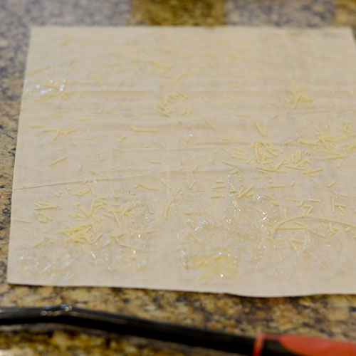 Phyllo sheet, butter