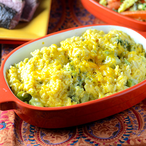 Broccoli Cheese Rice Casserole Feed Your Soul Too