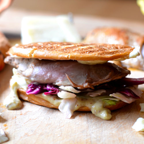 Duck Sandwich with Mustard Aioli Feed Your Soul Too