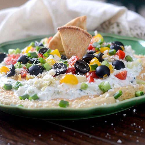 Greek 7 Layer Dip from Feed Your Soul Too
