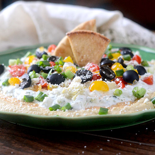 Greek 7 Layer Dip from Feed Your Soul Too