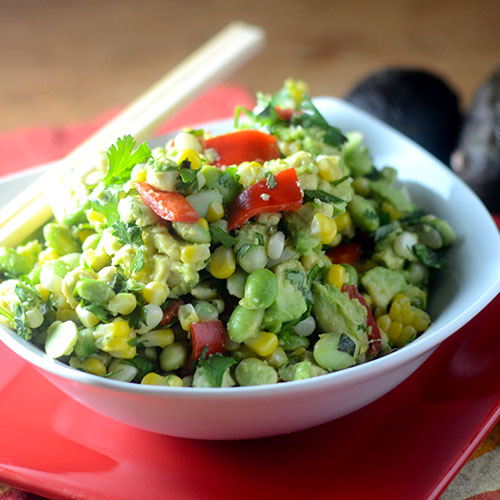 Edamame Avocado Salad Feed Your Soul Too