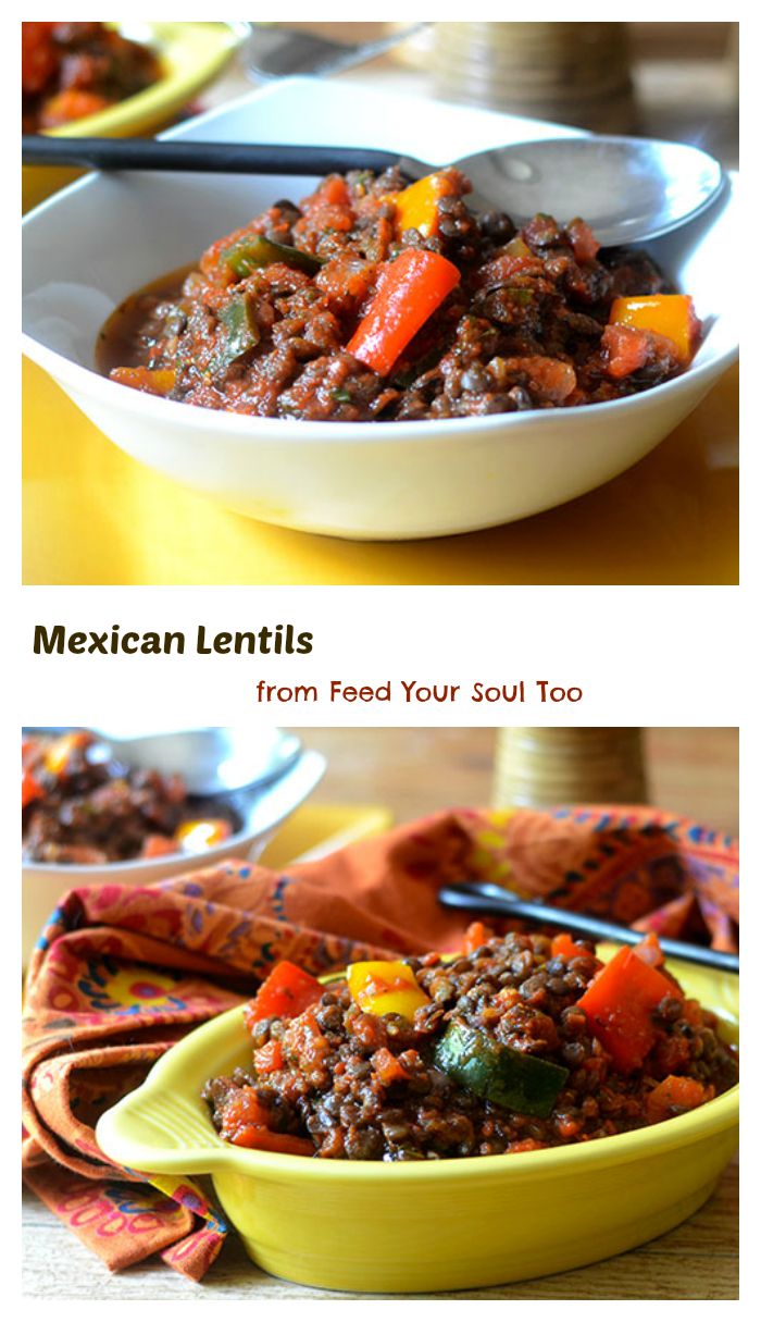 Mexican Lentils Feed Your Soul Too