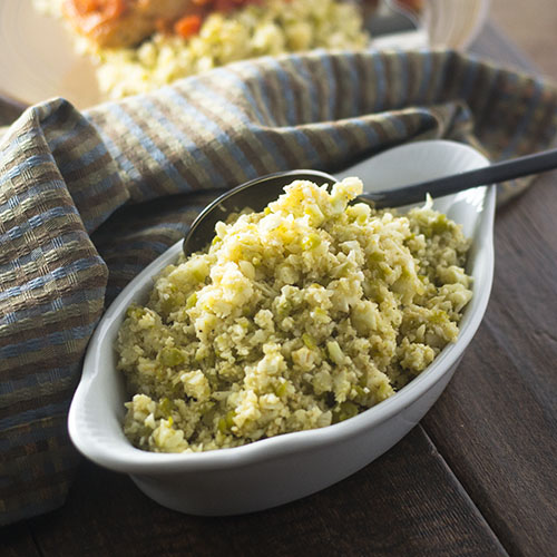 Riced Cauliflower from Feed Your Soul Too