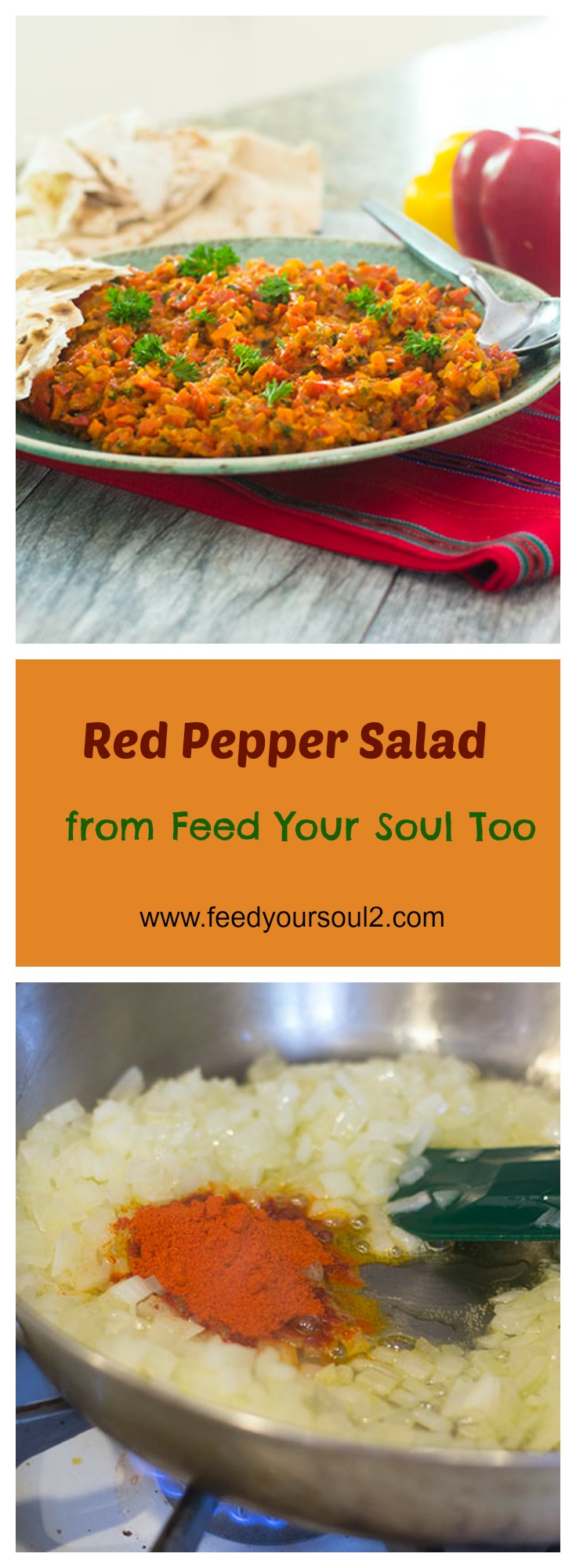 Red Pepper Salad a la Zahav #vegan #redbellpeppers #appetizer | feedyoursoul2.com