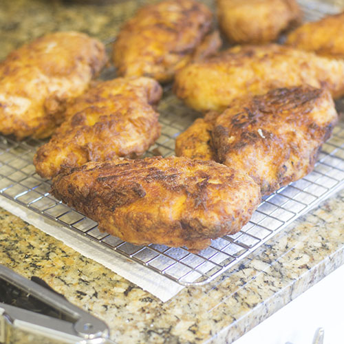 Fried Chicken Resting