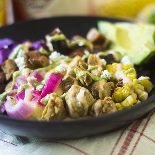 Franks RedHot Sauce Chicken Burrito Bowl from Feed Your Soul Too