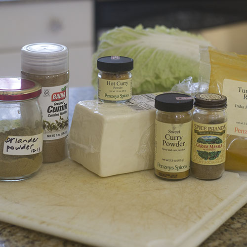 Spice and Cheese Ingredients