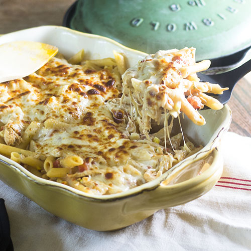 Mexican Chicken Pasta Bake from Feed Your Soul Too