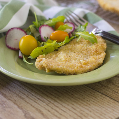 Gluten Free Breaded Chicken Milanese from Feed Your Soul Too