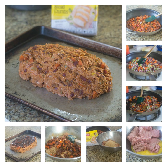 Assembling of the Guchujang Turkey Meatloaf