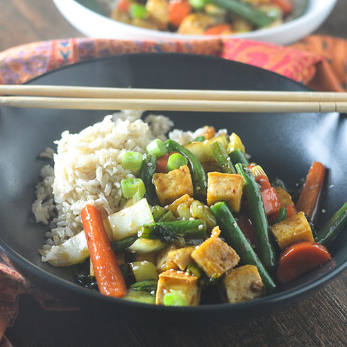 Asian Tofu Stir Fry #veganrecipes #tofu #Asianrecipes #glutenfree | feedyoursoul2.com