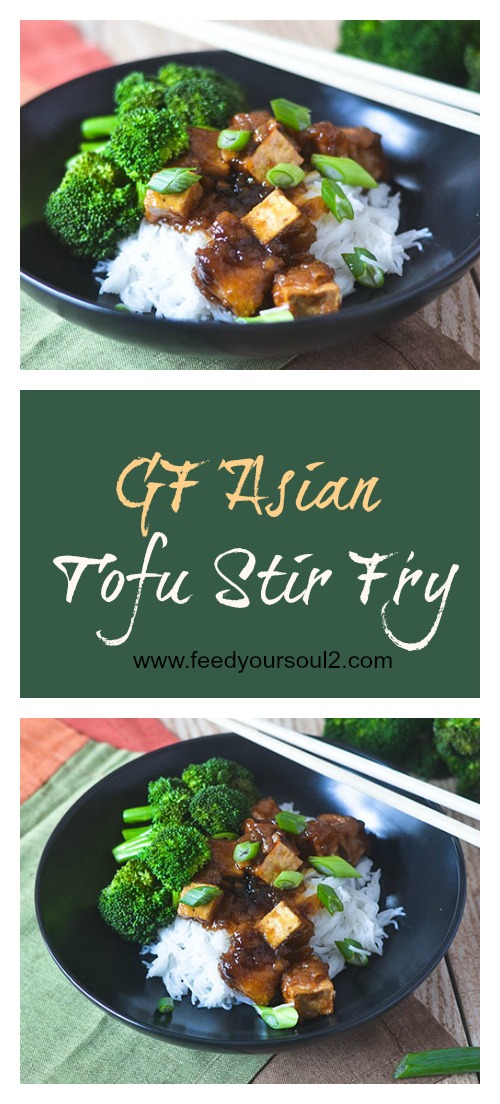 GF Asian Tofu Stir Fry #Asianfood #tofu #glutenfree | feedyoursoul2.com