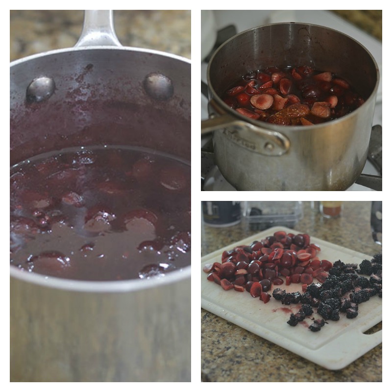 Making the Cherry Sauce