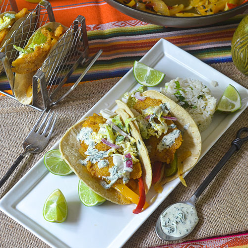 Pan Fried Sea Bass Tacos #seafood #glutenfree #Mexicanfood | feedyoursoul2.com