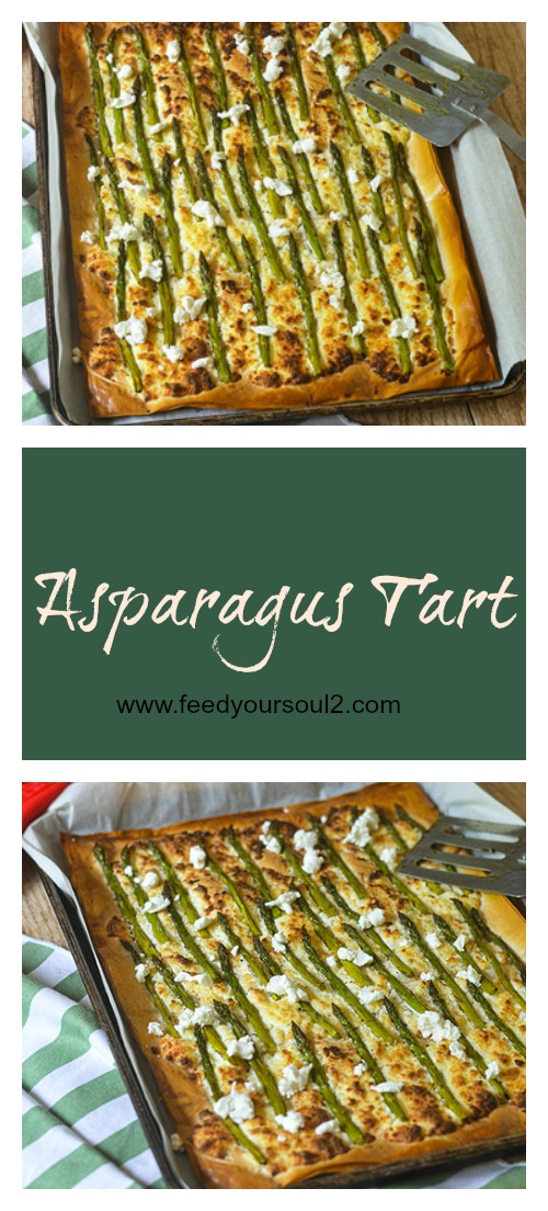 Easy Asparagus Tart #asparagus #tart #goatcheese | feedyoursoul2.com