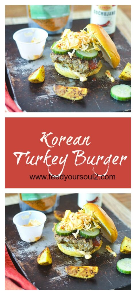 Korean Turkey Burger l #glutenfree #burger #Koreanrecipe | feedyoursoul2.com
