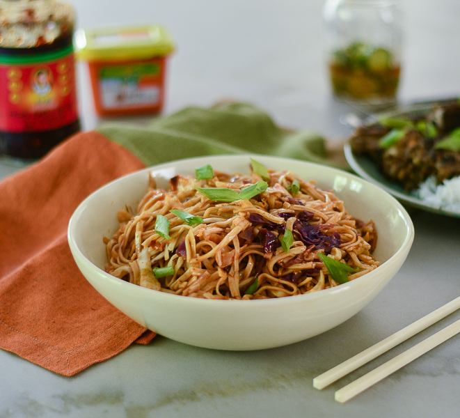 Korean Spicy Noodles l #noodles #Koreanirecipe #spicy | feedyoursoul2.com

