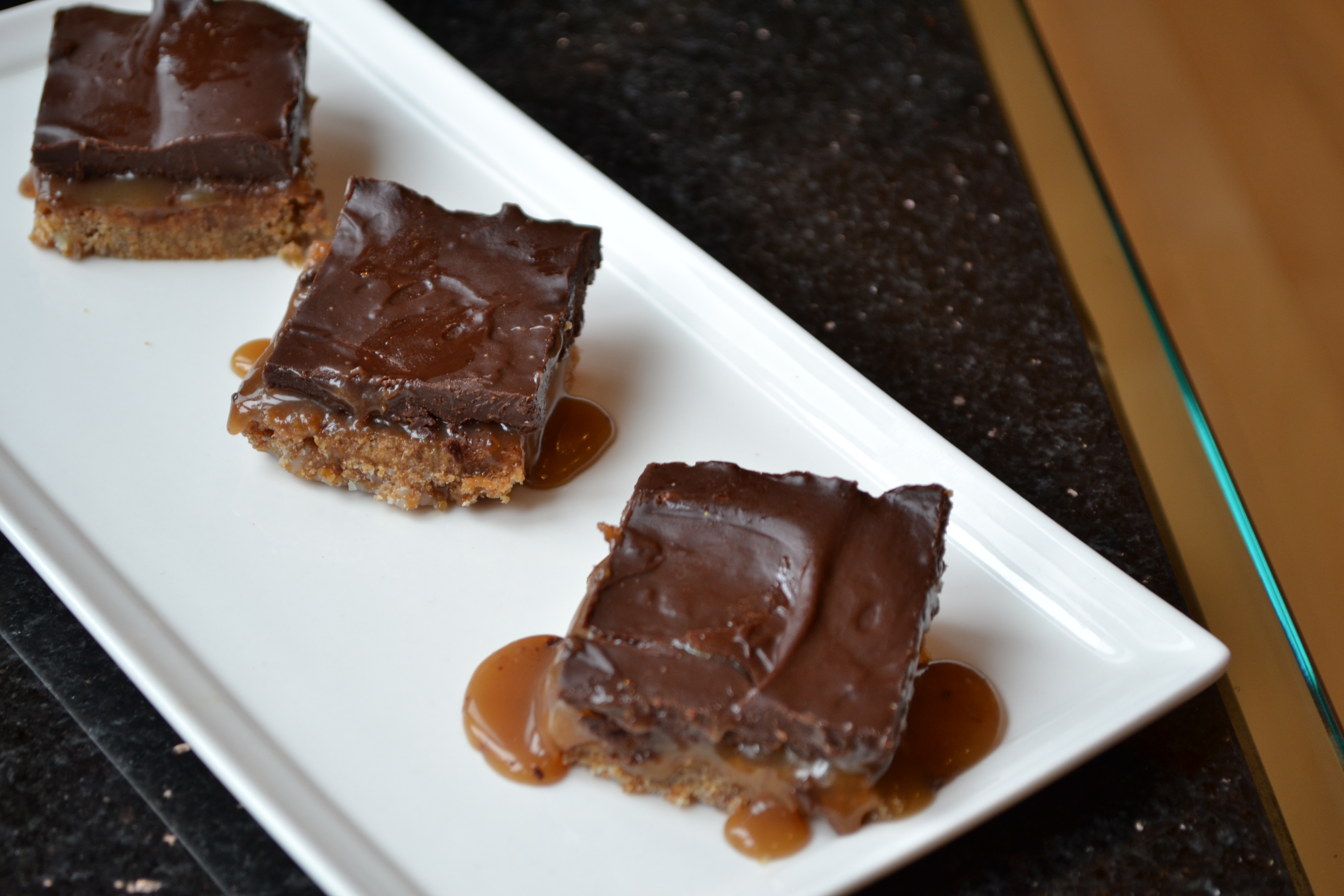 Chocolate Caramel Espresso Bars