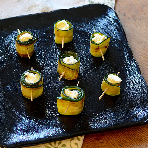 Zucchini Wrapped Cheese