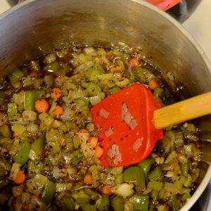 Spices and sauce added 500