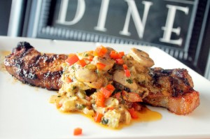 Steak with Crea m sauce