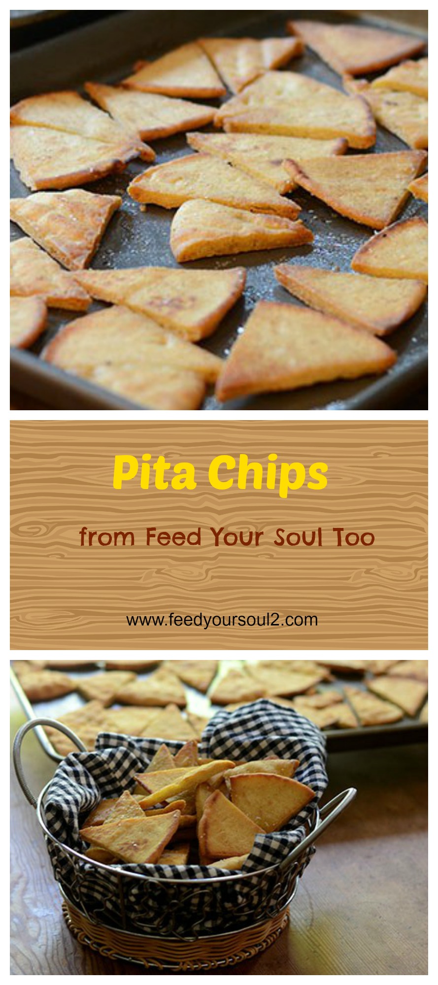 Pita Chips #DIY #appetizers #chips | feedyoursoul2.com