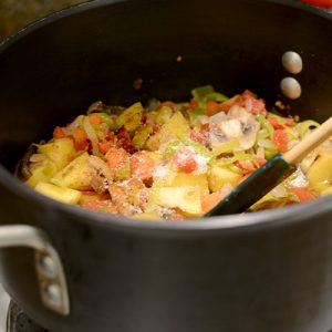 Veggies in pot 500