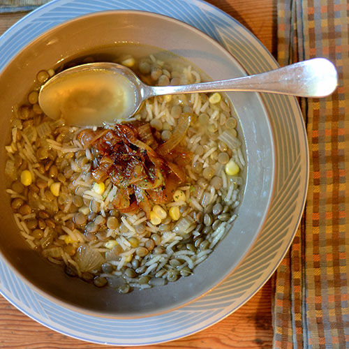 Lentil Rice Soup