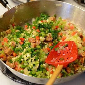 Green onion added 500