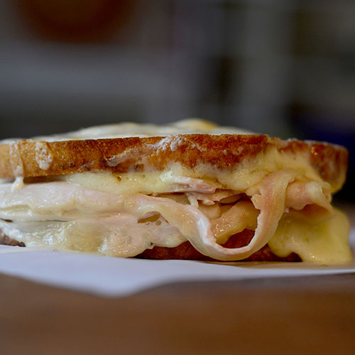 Double Grilled Cheese Turkey Sandwich