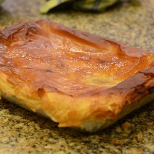 Spanakopita after baking 500
