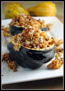 Apple & Sausage Acorn Squash