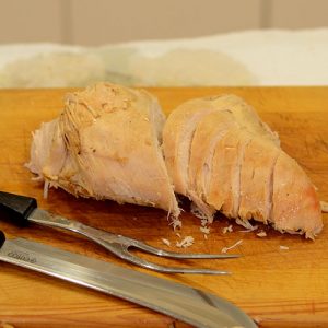 How to carve a turkey Breast sliced 500