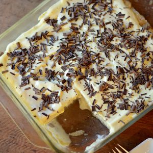 Tiramisu top down tray 500
