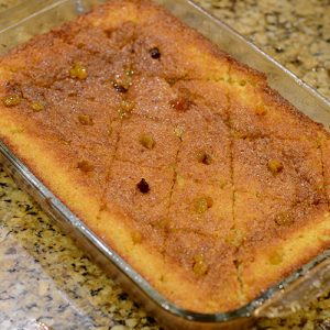 Basbousa dessert After baking 500