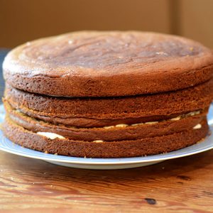 Frosting a layer cake All layers 500