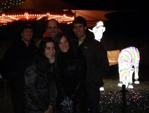 Lincoln Park Zoo lights Family Photo