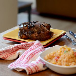 Braised Chicken with Tomato Far Shot 500