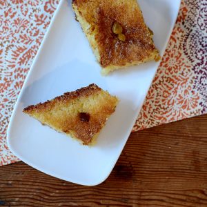 Basbousa dessert Top down 500