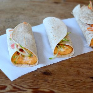 Red Pepper Hummus Roll Ups, hummus, peppers, vegetables, wraps