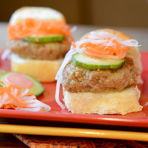 Chicken Burger Banh Mi Sandwich