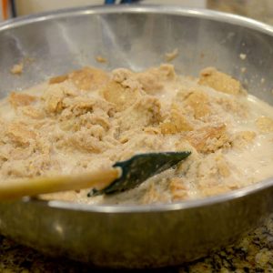 Bread Pudding Preparation Mixed 500