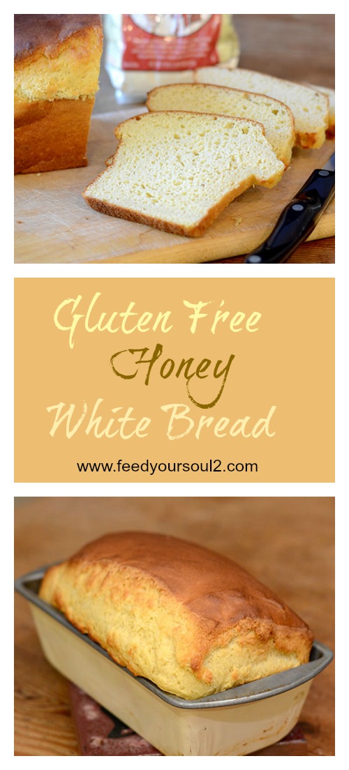 Gluten Free Honey White Bread #bread #honey #glutenfree | feedyoursoul2.com
