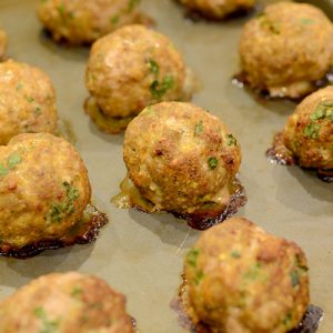 Italian Turkey Meatballs Post bake 500
