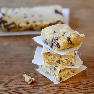 Vanilla Peanut Butter Chocolate Chip Cookie Bars Straight high 500