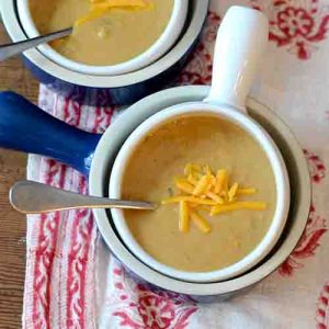 potato cheese soup Top down 500